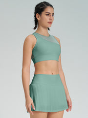 Matching light pink set for gym-ready looks
