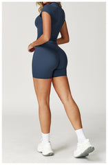 Trendy purple workout set for an energetic workout look