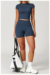 Trendy purple workout set for an energetic workout look