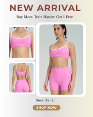 Pink gym wear set for stylish workouts