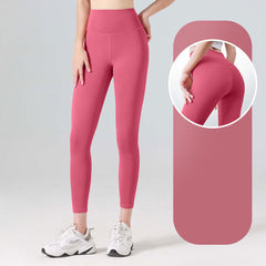 High waisted black leggings prevent falling down