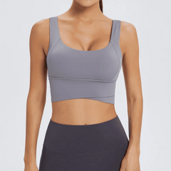 Lightweight women's sports bra for summer running sessions - LANIZI