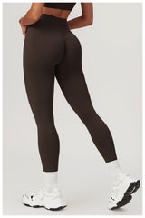 Bold red workout leggings for active women