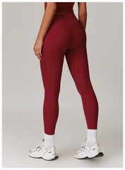 Red leggings for gym and activewear