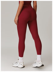 Red leggings for gym and activewear