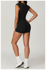 Comfortable and chic light pink workout sets for fitness - LANIZI