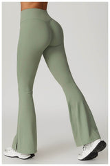 Womens flare leggings for sporty casual wear - LANIZI