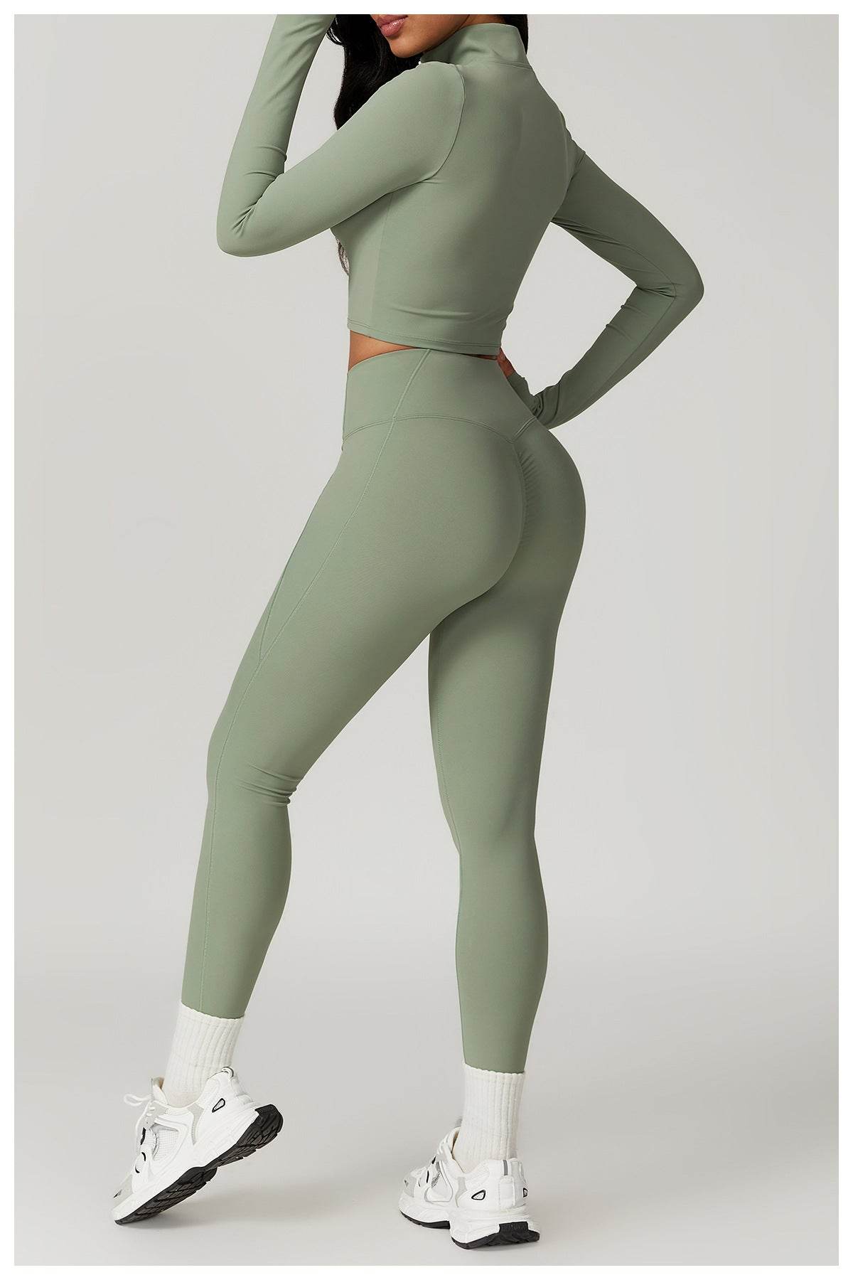 Long Sleeve Workout Set for Intense Training Comfort - LANIZI
