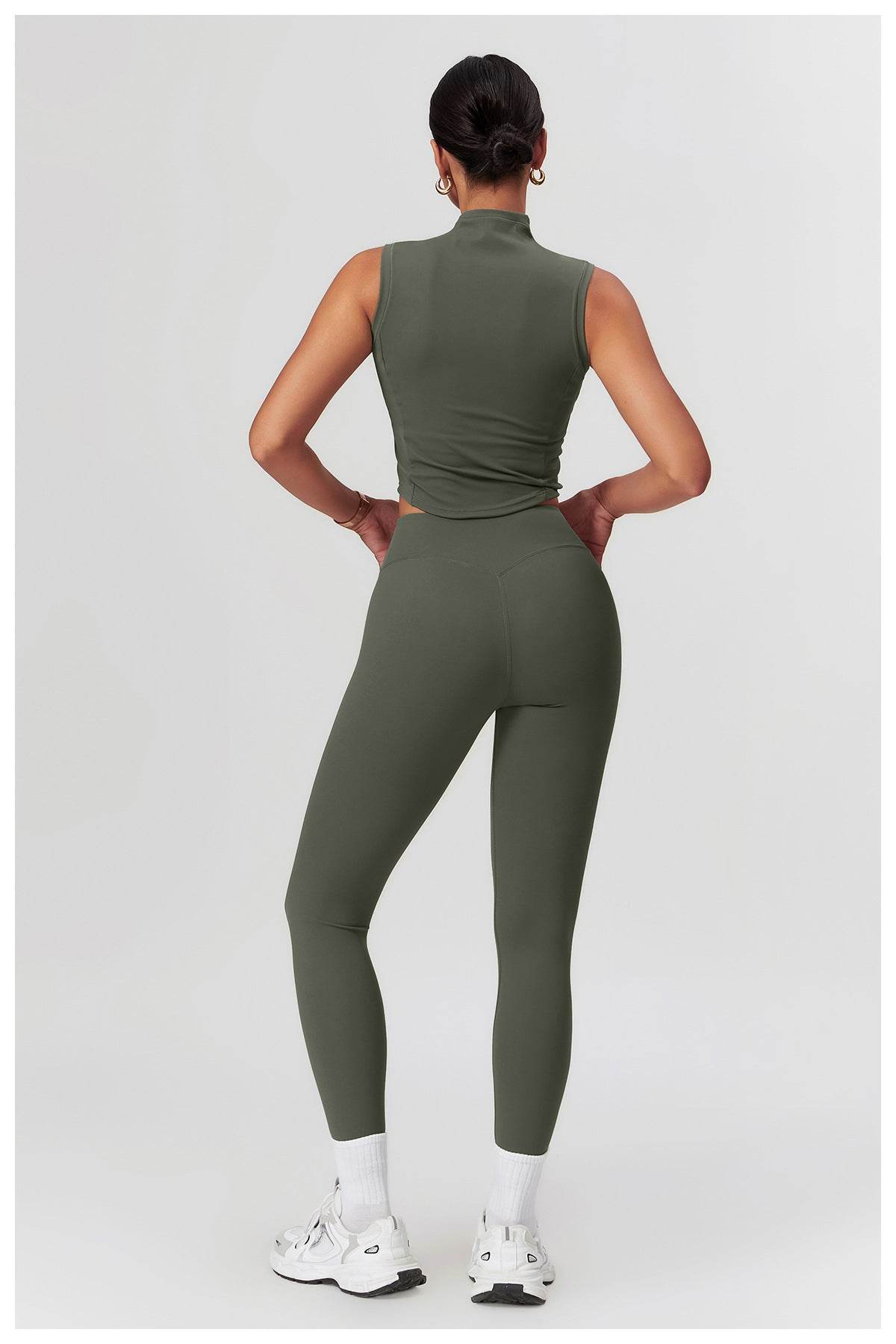 High-performance black workout set for intense workouts - LANIZI
