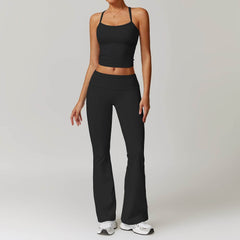 Comfortable cute workout sets for yoga and fitness routines - LANIZI