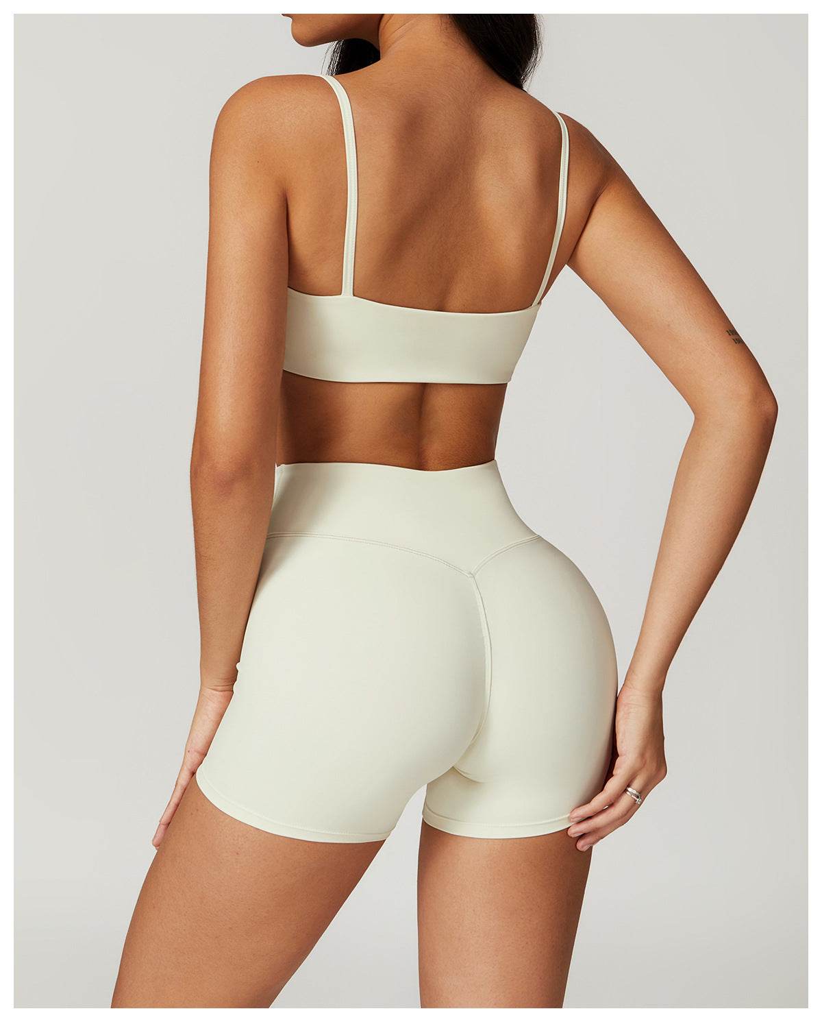 Stylish light blue workout set for gym, yoga, and running - LANIZI