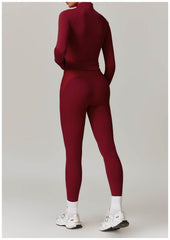 Trendy red workout sets for a chic fitness look - LANIZI
