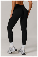 Stretchy womens red leggings for workouts