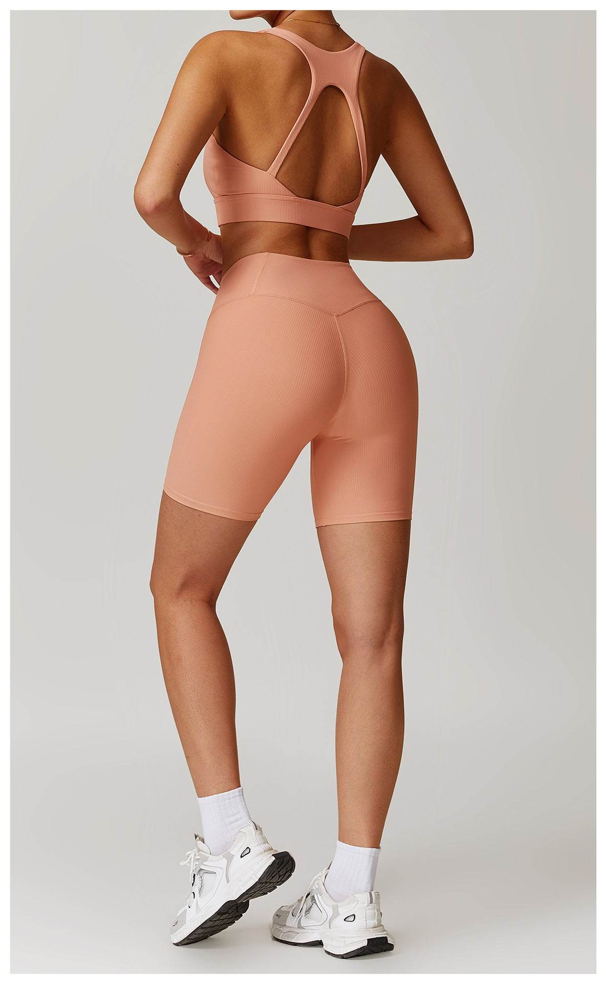 Trendy orange workout set for a chic and sporty look - LANIZI