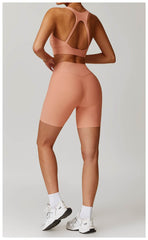 Trendy orange workout set for a chic and sporty look - LANIZI