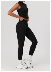 High-performance black workout set for intense workouts - LANIZI