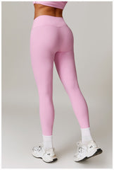 Trendy ladies pink leggings for workouts