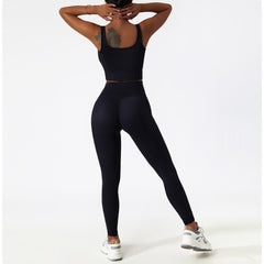 Versatile matching gym sets with front zip for gym and yoga