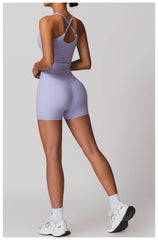 Lavender Workout Set with Moisture-Wicking Comfort - LANIZI