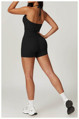 Breathable black and white workout set for maximum comfort - LANIZI