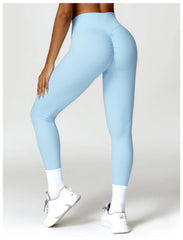 Trendy womens white leggings for sporty style