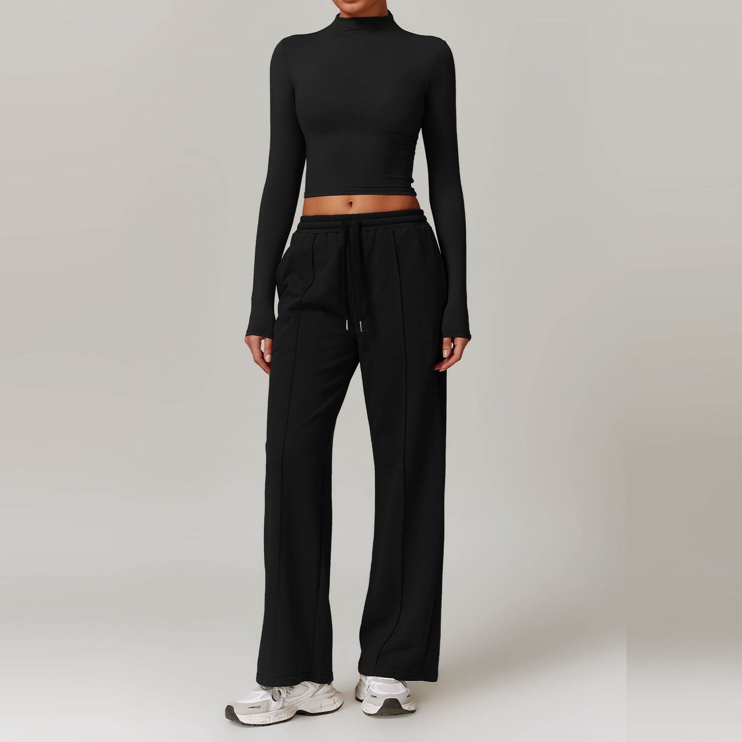 Stylish Black Workout Sets for Gym & Yoga - LANIZI