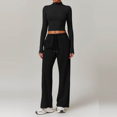 Stylish Black Workout Sets for Gym & Yoga - LANIZI
