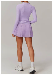 Breathable purple workout set for maximum comfort - LANIZI