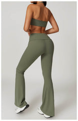 Soft grey workout set for a comfortable fitness session - LANIZI