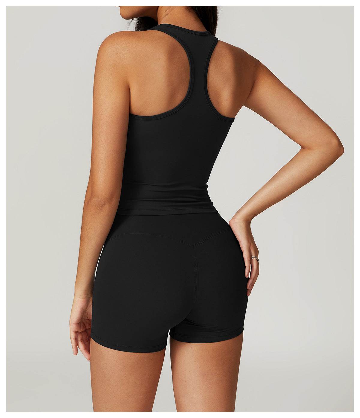 Classic black workout set for every workout routine - LANIZI