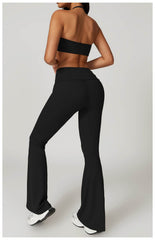 Soft grey workout set for a comfortable fitness session - LANIZI