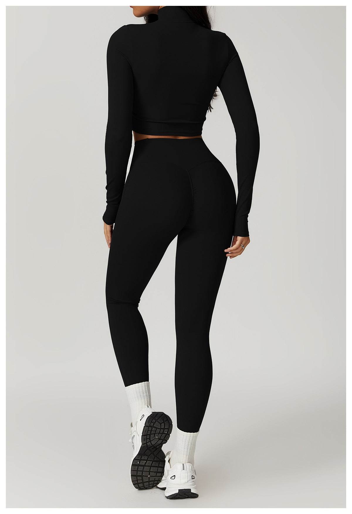 Long Sleeve Workout Set for Intense Training Comfort - LANIZI