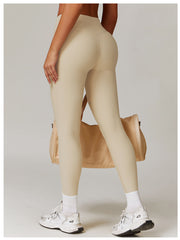 Minimalist white leggings for modern looks