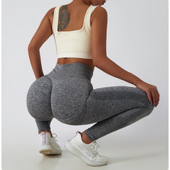 Soft grey leggings for yoga and pilates