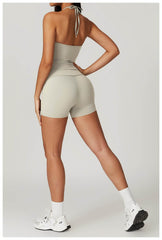 Breathable black and white workout set for maximum comfort - LANIZI