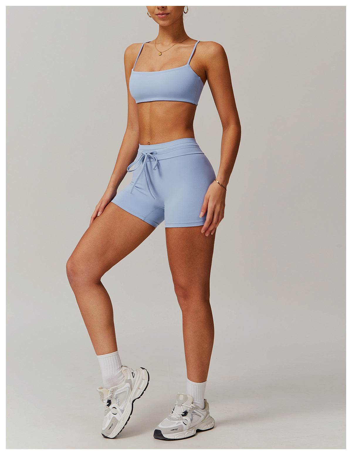 Stylish 2 piece workout set for a coordinated athletic look - LANIZI