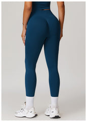 Breathable light pink leggings for gym