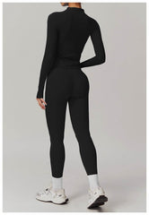 Stylish long sleeve workout sets for running - LANIZI