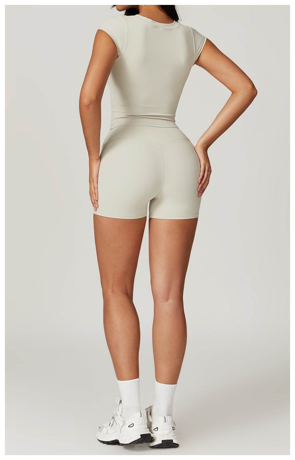 Comfortable and chic light pink workout sets for fitness - LANIZI
