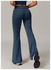 Stretchy low rise flare leggings for movement