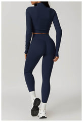 Long Sleeve Workout Set for Intense Training Comfort - LANIZI