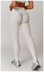 Trendy womens white leggings for sporty style