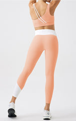 Ribbed workout sets with high waist leggings Eco