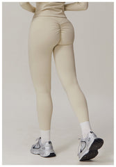 Trendy womens white leggings for sporty style