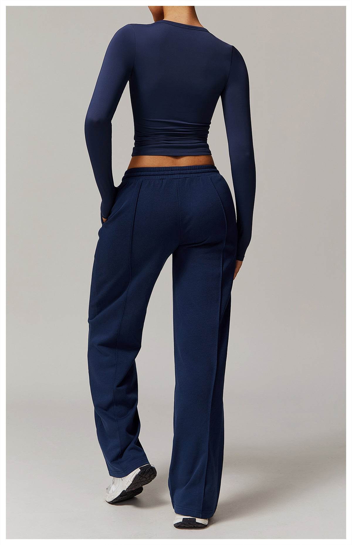 Versatile cream workout set for yoga, gym, and running - LANIZI