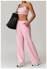 High-quality pink workout sets for a stylish fitness look - LANIZI