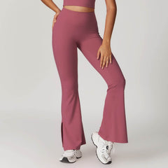 Womens flare leggings for sporty casual wear - LANIZI