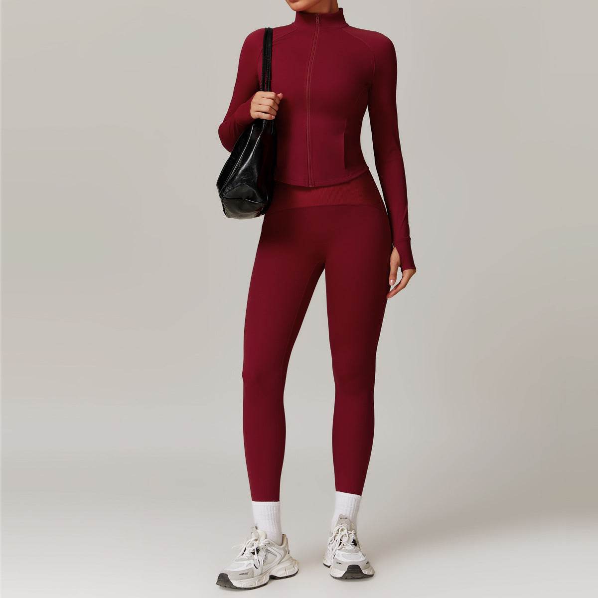 Trendy red workout sets for a chic fitness look - LANIZI