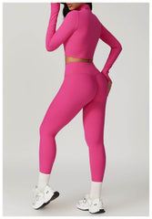 Long Sleeve Workout Set for Intense Training Comfort - LANIZI