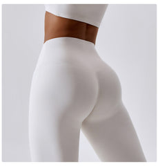 White leggings women for yoga and workouts